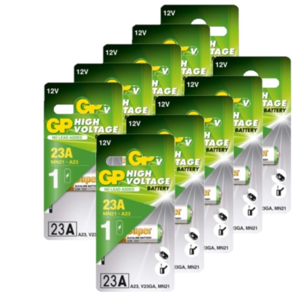 GP MN21 / 23A / V23GA Alkaline batterij 10 stuks  AGP00202 - 1