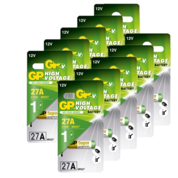GP MN27 / 27A / V27A Super Alkaline 12V Batterij 10 stuks  AGP00205 - 1