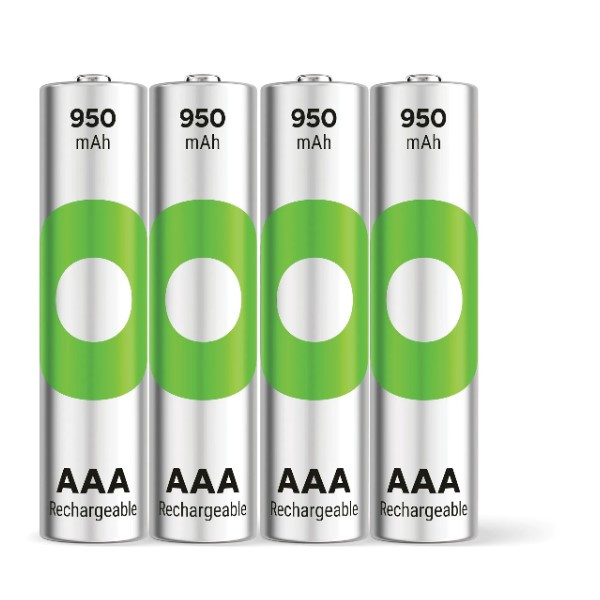 GP ReCyko Oplaadbare AAA / HR03 Ni-Mh Batterijen (4 stuks, 950 mAh)  AGP00115 - 2