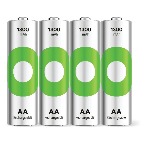 GP ReCyko Oplaadbare AA / HR6 Ni-Mh Batterijen (4 stuks, 1300 mAh)  AGP00108 - 2