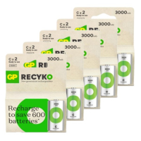 GP ReCyko Oplaadbare C / HR14 Ni-Mh Batterij (10 stuks, 3000 mAh)  AGP00133