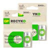 GP ReCyko Oplaadbare C / HR14 Ni-Mh Batterij (4 stuks, 3000 mAh)  AGP00132 - 1