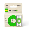 GP Recyko Oplaadbare D / HR20 Ni-Mh Batterijen (2 stuks, 3000 mAh)  AGP00361 - 1