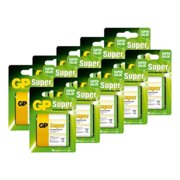 GP Super 3LR12 / MN1203 / 4.5 Volt Alkaline Batterij 10 stuks  AGP00210 - 1