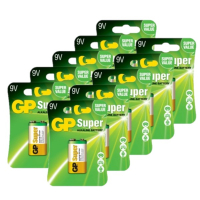 Bestel 10 stuks 9V / 6LR61 batterijen