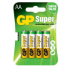 GP Super AA / MN1500 / LR06 Alkaline Batterij 4 stuks  AGP00241