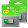 GP Super G-Tech 9V / 6LR61 / E-Block Alkaline Batterij 2 stuks