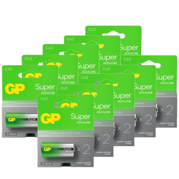 GP Super G-Tech LR14 / C Alkaline Batterij 20 stuks  AGP00332 - 1