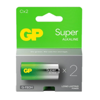 GP Super G-Tech LR14 / C Alkaline Batterij 2 stuks  AGP00352