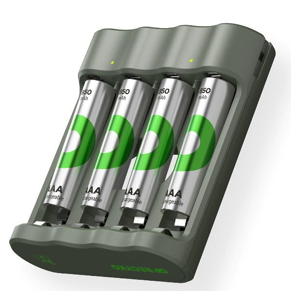 GP USB Basislader + GP ReCyko Oplaadbare AAA / HR03 Ni-Mh Batterijen (4 stuks, 850 mAh)  AGP00100 - 2