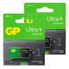 GP Ultra+ G-Tech 9V / 6LR61 / E-Block Alkaline Batterij 2 stuks