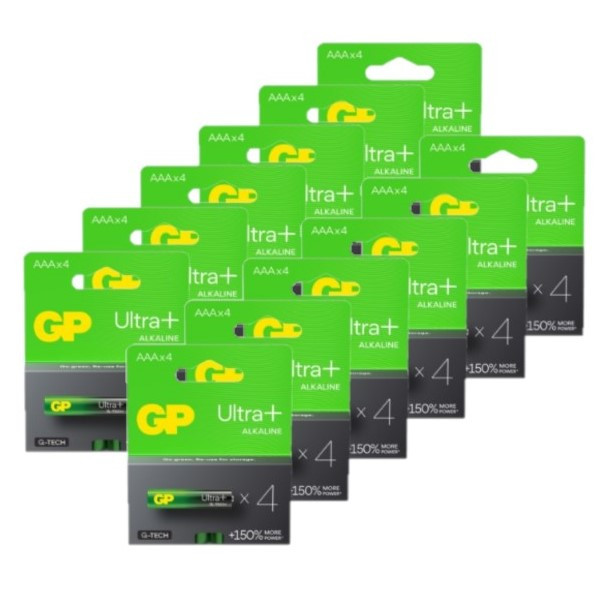 GP Ultra+ G-Tech AAA / MN2400 / LR03 Alkaline Batterij 48 stuks  AGP00319 - 1