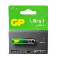 GP Ultra+ G-Tech AA / MN1500 / LR06 Alkaline Batterij 4 stuks  AGP00299