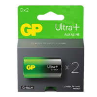 GP Ultra+ G-Tech LR20 / D Alkaline Batterij 2 stuks  AGP00317
