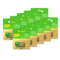 GP Ultra G-Tech 9V / 6LR61 / E-Block Alkaline Batterij 10 stuks  AGP00335