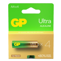 GP Ultra G-Tech AA / MN1500 / LR06 Alkaline Batterij 4 stuks  AGP00338