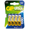 GP Ultra Plus AA / MN1500 / LR06 Alkaline Batterij 4 stuks  215002