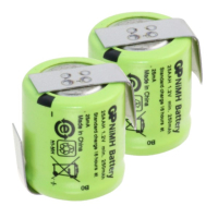 GP oplaadbare 1/3 AA / 25AAH batterijen 2 stuks met Z-Tag (1.2V, 250 mAh, Ni-Mh) AGP00408