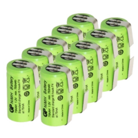 GP oplaadbare 2/3AA / 75AAH LFU batterijen 10 stuks met U-Tag (1.2 V, 750 mAh, Ni-Mh) AGP00383
