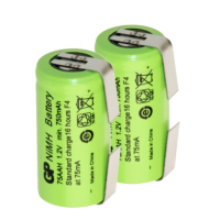 GP oplaadbare 2/3AA / 75AAH LFU batterijen 2 stuks met U-Tag (1.2 V, 750 mAh, Ni-Mh) AGP00381