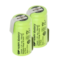 GP oplaadbare 2/3AA / 75AAH LFZ batterijen 2 stuks met Z-Tag (1.2 V, 750 mAh, Ni-Mh) AGP00385