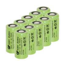 GP oplaadbare 2/3AA / 75AAH batterijen 10 stuks (1.2 V, 750 mAh, Ni-Mh) AGP00379