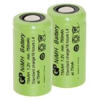 GP oplaadbare 2/3AA / 75AAH batterijen 2 stuks (1.2 V, 750 mAh, Ni-Mh) AGP00377