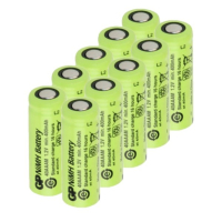 GP oplaadbare 2/3 AAA / 40AAAM batterij 10 stuks (1.2V, 400 mAh, Ni-Mh) AGP00394