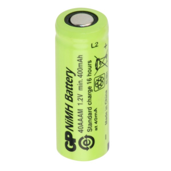 GP oplaadbare 2/3 AAA / 40AAAM batterij 1 stuk (1.2V, 400 mAh, Ni-Mh) AGP00391 - 1