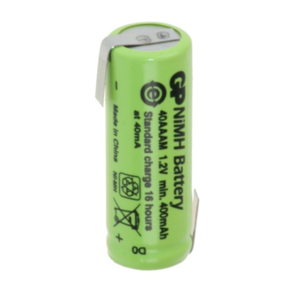 GP oplaadbare 2/3 AAA / 40AAAM batterij 1 stuk met Z-Tag (1.2V, 400 mAh, Ni-Mh) AGP00395 - 1