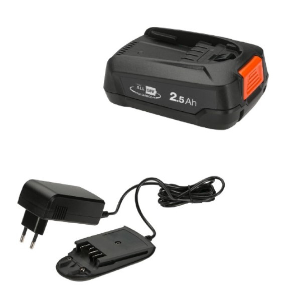 EOL- Gardena ALL18V Startset 1x PBA 18V/45 2.5 Ah en AL1810CV oplader (origineel) AGA00309 - 1
