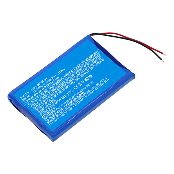 Garmin 361-00025-01 accu (3.7 V, 750 mAh, 123accu huismerk)  AGA00323 - 1