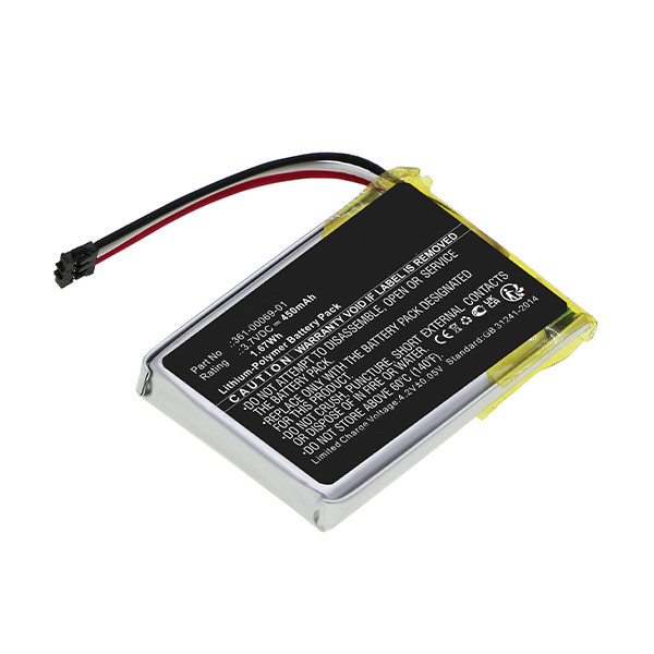 Garmin 361-00069-01 accu (3.7 V, 450 mAh, 123accu huismerk) AGA00335 - 1