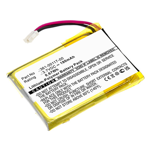 Garmin 361-00117-00 accu (3.7 V, 180 mAh, 123accu huismerk)  AGA00318 - 1