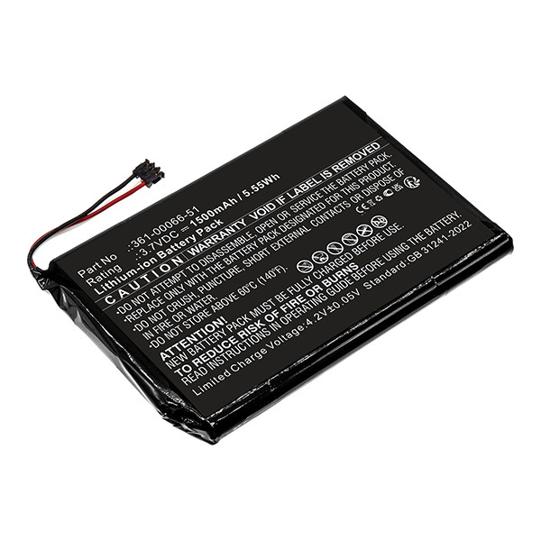 Garmin Tread 5.5 / Zumo XT / 361-00133-00 GPS accu (3.7 V, 2600 mAh, 123accu huismerk) AGA00363 - 1