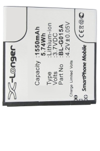 Gionee BL-G015A accu (1500 mAh, 123accu huismerk)  AGI00042