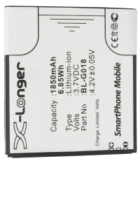 Gionee BL-G018 accu (1850 mAh, 123accu huismerk)  AGI00052