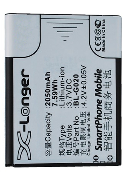 Gionee BL-G020 accu (2050 mAh, 123accu huismerk)  AGI00045 - 1