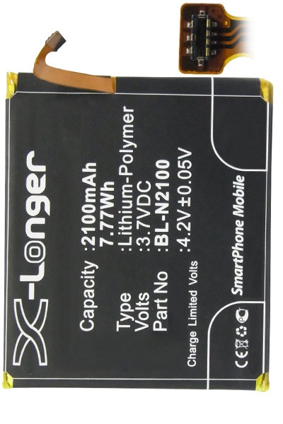 Gionee BL-N2100 accu (2100 mAh, 123accu huismerk)  AGI00050 - 1