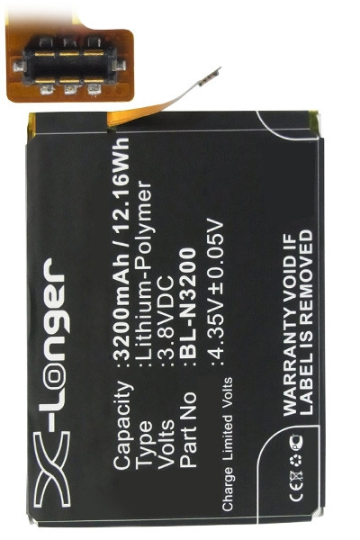 Gionee BL-N3200 accu (3200 mAh, 123accu huismerk)  AGI00053 - 1