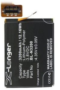 Gionee BL-N3200 accu (3200 mAh, 123accu huismerk)  AGI00053