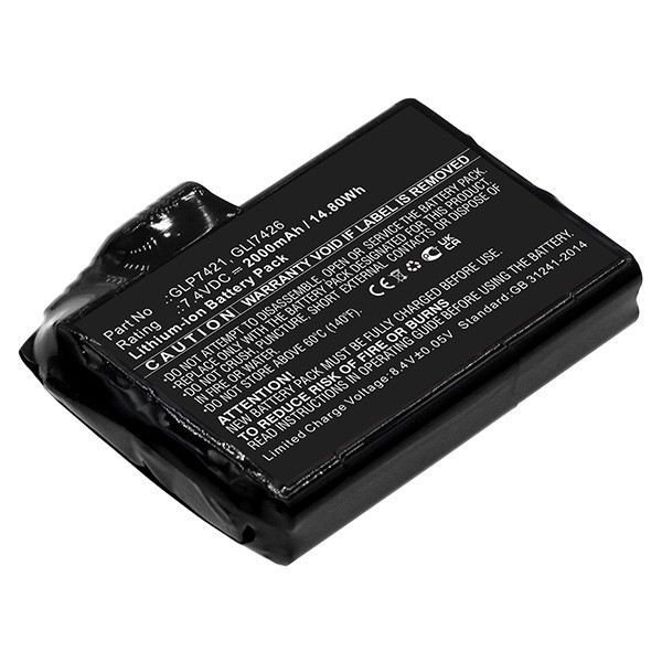 Glovii GLP7421 accu (7.4 V, 2000 mAh, 123accu huismerk) AGL00019 - 1