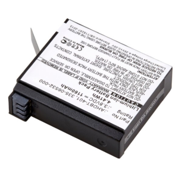 GoPro AHDBT-401 accu (3.8 V, 1160 mAh, 123accu huismerk)  AGO00043 - 1