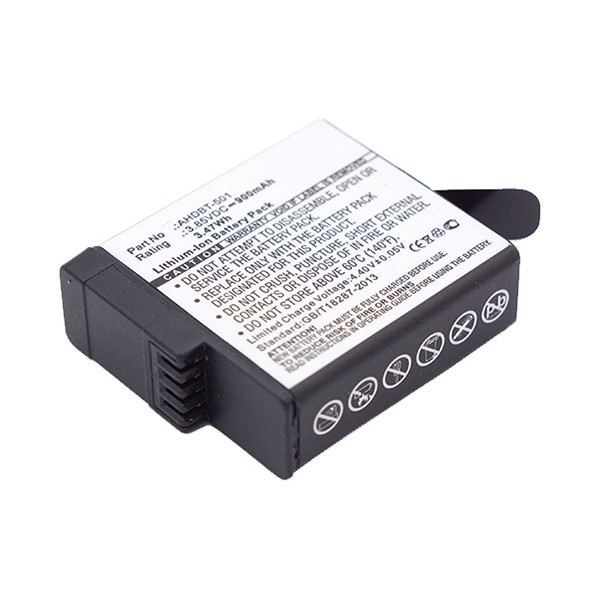 GoPro AHDBT-501 / AABAT-001 accu (900 mAh, 123accu huismerk)  AGO00074 - 1