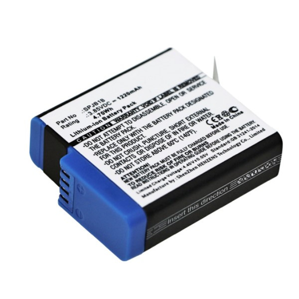 GoPro AHDBT-801 / SPJB1B accu (3.85V, 1220 mAh, 123accu huismerk)  AGO00117 - 1