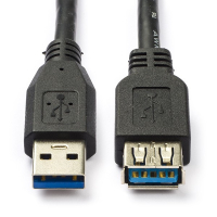 Goobay USB verlengkabel zwart (3 meter) ANB00150