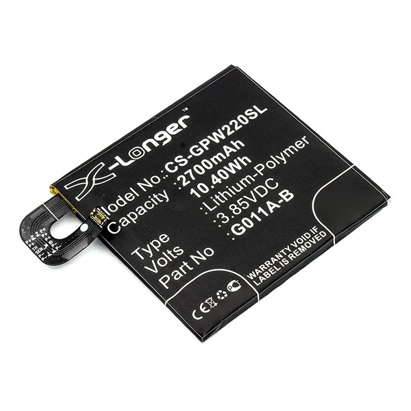 Google G011A-B accu (2700 mAh, 123accu huismerk)  AGO00091 - 1
