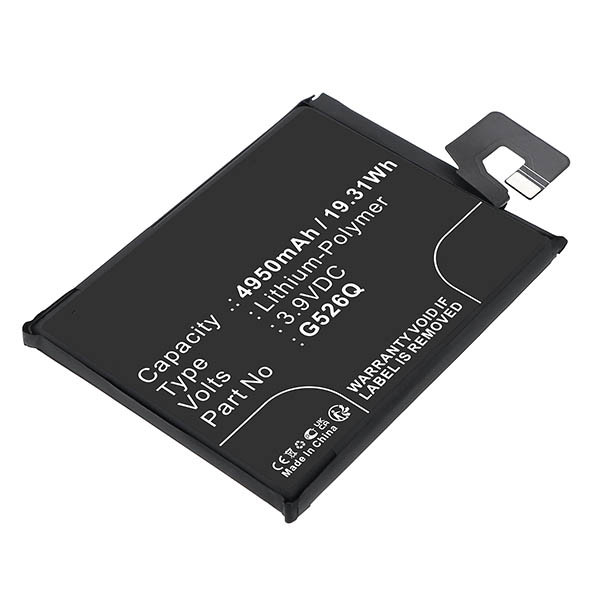 Google Pixel 9A / G526Q accu (3.9 V, 4950 mAh, 123accu huismerk) AGO00210 - 1