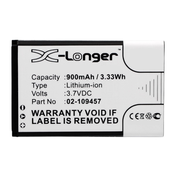 Grandstream 00001595 / 60020438 / BBK87120 accu (900 mAh, 123accu huismerk)  AGR00070 - 1