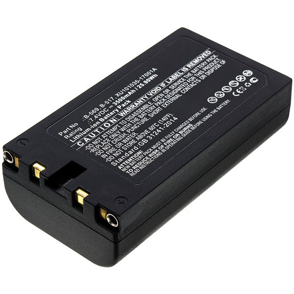Graphtec B-517 / B-569 / XU101035-17001A accu (7.4 V, 3500 mAh, 123accu huismerk)  AGR00097 - 1